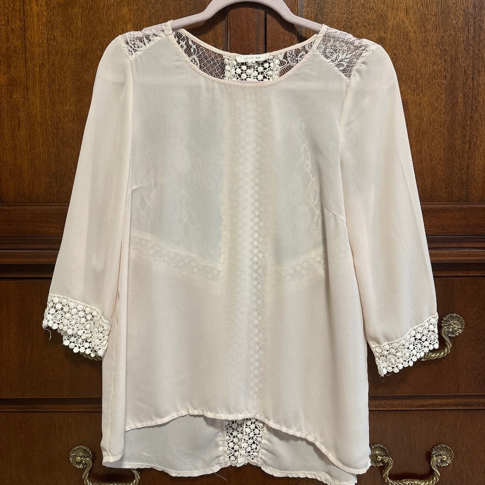 Cream Lace top